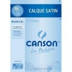 CANSON POCHETTE DE 10 FEUILLES PAPIER CALQUE SATIN 70G A3 REF-17151