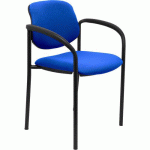 CHAISE VILLALGORDO AVEC ACCOUDOIRS FIXES - BLEU MARINE - PIQUERAS Y CRESPO