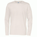 COTTOVER T-SHIRT MANCHES LONGUES HOMME - CERTIFIÉ GOTS ECRU - TAILLE XL