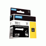DYMO RHINO ETIQUETTE INDUSTRIELLE EN POLYESTER NOIR/BLANC