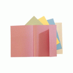 LOT DE 2 - CHEMISES DOSSIER 1 RABAT LATÉRAL EXACOMPTA 24 X 32 CM COULEURS PASTEL - PAQUET DE 100