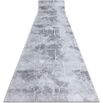 TAPIS DE COULOIR STRUCTURAL MEFE 2783 MARBRE DEUX NIVEAUX DE MOLLETON GRIS 90 CM GREY 90X120 CM