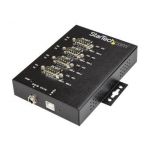 STARTECH.COM HUB SÉRIE 4 PORTS USB VERS RS232/RS485/RS422 - CONVERTISSEUR INDUSTRIEL USB 2.0 VERS DB9 - IP30 - HUB SÉRIE MÉTALLIQUE MONTABLE SUR RAIL DIN - PROTECTION ESD 15KV