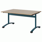 TABLE MALIBU 120X80 T3 DL STRA ALAISÉ ACACIA/BLEU 5025