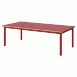 TABLE MALIBU 160X80 T1 4P STRA ALAISÉ ROUGE U321/ROUGE 3020
