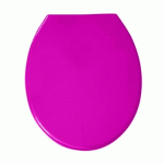 ABATTANT WC - POLYPROPYLÈNE - CHARNIÈRES PS - ROSE MSV