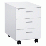 CAISSON MOBILE ESSENZZA 3 TIROIRS BLANC