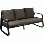 CANAPÉ TONIO 3 PLACES - GRAPHITE - PROLOISIRS