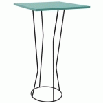 MANGE DEBOUT CYCLO 60 X 60 CM PLATEAU MOUSSE PIÈTEMENT NOIR