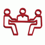 PICTOGRAMME NEOSIGN 3D MUR SALLE DE RÉUNION ROUGE - MANUTAN COLLECTIVITÉS