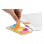 POST-IT  4 BLOC INDEX DE 50 FEUILLES FORMAT 20X38MM COLORIS ASSORTIS