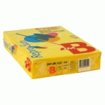 PAPIER COULEUR JAUNE A4 80 G BRUNEAU REPROSUN COULEURS VIVES - RAMETTE DE 500 FEUILLES