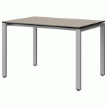 TABLE MALIBU 120X80 T6 SOUDÉ STR ACACIA/NOIR GRIS 9006 - MANUTAN EXPERT
