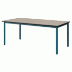 TABLE MALIBU 160X80 T4 4P STRA ANTIB ACACIA/NOIR BLEU 5025