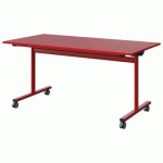 TABLE MALIBU RAB. 160X80 T6 DL STR ABS ROUGE U321/ROUGE 3020 - MANUTAN EXPERT