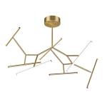 ZAMBELIS PLAFONNIER LED 2073, À 7 LAMPES, 120 CM, DORÉ