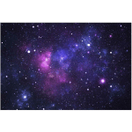 PAPIER PEINT INTISSÉ GALAXY - PEINTURE MURALE GRAND - DIMENSION HXL: 255CM X 384CM