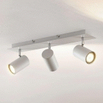 LINDBY SPOT POUR PLAFOND JOFFREY, 3 LAMPES, BLANC, MÉTAL