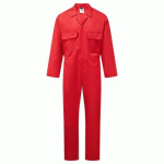 LOT DE 2 - PORTWEST S999 COMBINAISON EURO WORK ROUGE - TAILLE L - STANDARD