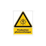 SIGNALETIQUE.BIZ FRANCE - PANNEAU PRODUCTION PHOTOVOLTAIQUE (C1502) - PLASTIQUE PVC 1,5 MM - 210 X 300 MM - PLASTIQUE PVC 1,5 MM