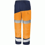 PANTALON FLUO SAFE XP 9B86 - ORANGE FLUO / MARINE - 2 - CEPOVETT SAFETY