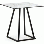 TABLE LINEA DINNERNOIR70X70X74CM COMPACT MARBLE - FLEXFURN