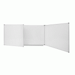 TABLEAU TRIPTYQUE BLANC ÉMAILLÉ TRIO MAYA NF 100 X 200 CM BI-OFFICE