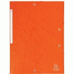 CHEMISE MAXI CAPACITY CARTE LUSTRÉE 425GM² A4 ORANGE - EXACOMPTA