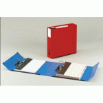 CLASSEUR À LEVIER CARTONNÉ DOUBLE MÉCANISME ARIANEX A4 MAXI - DOS 9 CM ROUGE