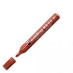 EDDING MARQUEUR PERMANENT POINTE BISEAUTÉE ENCRE INDÉLIBILE ROUGE SANS SOLVANT 2200