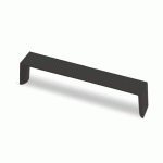 LOT DE 4 POIGNÉES DE MEUBLE EN ZINC NURSIA - ENTRAXE 160 MM - NOIR MAT HETTICH