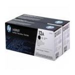 PACK DE 2 TONERS NOIRS HP POUR IMPRIMANTE LASERJET 1010/1015/1020/3015... (12A)