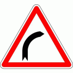 PANNEAU DE SIGNALISATION VIRAGE À DROITE-500MM-CL2 - KELIAS