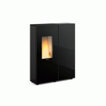 POÊLE À GRANULÉS ÉTANCHE 10KW CANALISÉ À SORTIE CONCENTRIQUE - SHARON PLUS CX CRYSTAL BLACK LA NORDICA EXTRAFLAME