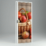 IDRALITE - PORTE PLIANTE ACCORDÉON INTÉRIEUR EN PVC MOD. VERA 89,5X214 CM FRUIT