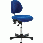 SIÈGE AKTIV - TISSU - BAS - ACIER - BLEU - GLOBAL PROFESSIONAL SEATING