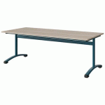 TABLE MALIBU 180X80 T4 DL STRA ABS ACACIA/BLEU 5025