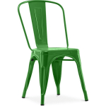 TOLIX STYLE - CHAISE DE SALLE À MANGER - DESIGN INDUSTRIEL - ACIER - NOUVELLE ÉDITION - STYLIX VERT - ACIER - VERT