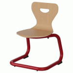 CHAISE MALIBU AST - T2 - COQUE HÊTRE / ACIER ROUGE 3020 - MANUTAN EXPERT