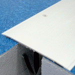 COUVRE-JOINT DE SOL ADHÉSIF À BORDS BISEAUTÉS ALUMINIUM -3M RECOUPABLE - LARGEUR 140 MM DINAC