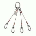 ELINGUE INOX 4 BRINS - CMU 1480 KG - 1M - GODET