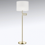 KNAPSTEIN LAMPADAIRE LILIAN, VARIATEUR LED, LAITON POLI/MAT