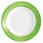 LOT DE 6 - BRUSH ASSIETTE CREUSE VERTE Ø 22,5 CM