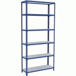 RAYONNAGE D'ARCHIVES RAPID 2 1980X915X305 6 TAB METAL BLEU