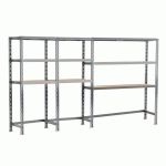 RAYONNAGE MODULO - MODULE 3 ÉTAGÈRES - 9 PLATEAUX