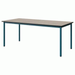TABLE MALIBU 180X80 T5 4P STRA ANTIB ACACIA/NOIR BLEU 5025