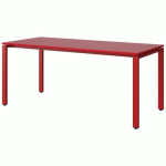 TABLE MALIBU 180X80 T6 SOUDÉ STRA ABS ROUGE U321/ROUGE 3020 - MANUTAN EXPERT