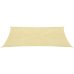 VIDAXL - VOILE D'OMBRAGE 160 G/M² BEIGE 4X7 M PEHD