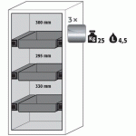 ARMOIRE SÉCURITÉ S-CLASSIC-90 S90.129.060.WDAS JAUNE