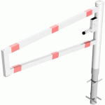 BARRIÈRE À BÉTONNER SERRURE PROFILÉE-1500 MM-BLANC/ROUGE - SCHAKE